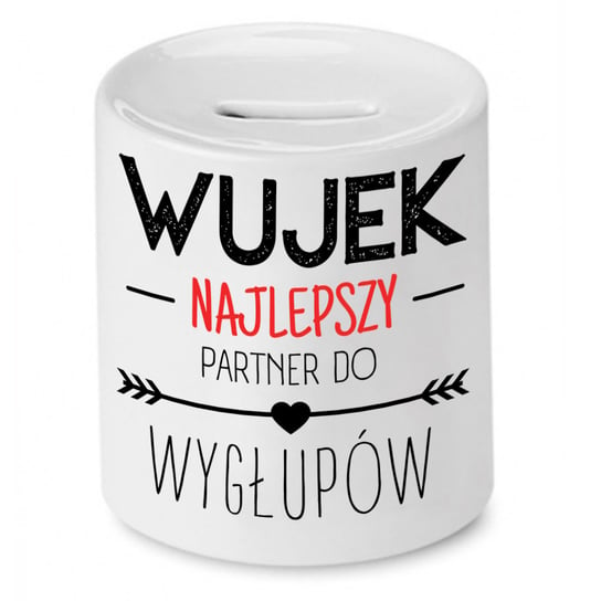 SKARBONKA DLA WUJKA NAJLEPSZY PARTNER DO WYGŁUPÓW z Nadrukiem ze Zdjęciem PoliDraw