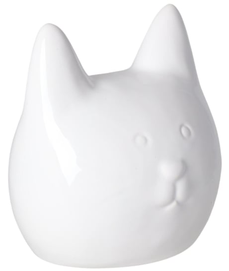 Skarbonka Kot Biała Ceramiczna 12 Cm Aleja Kwiatowa