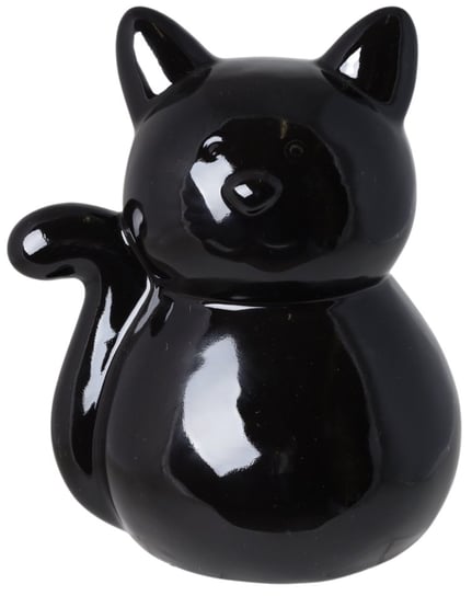 Skarbonka Kot Czarna Ceramiczna 16 Cm Aleja Kwiatowa