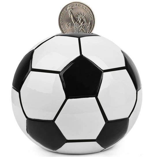 Skarbonka otwierana w kształcie piłki do zbierania pieniędzy monet PIŁKA NOŻNA PREZENT dla piłkarza Inna marka