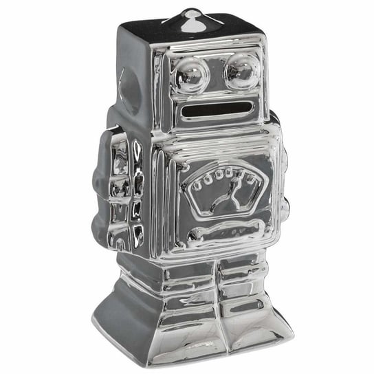 Skarbonka w kształcie robota ATMOSPHERA, szara, 18,5x8,2 cm Atmosphera