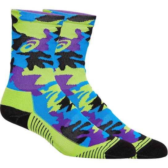 Skarpetki Asics Color Camo Run Crew Socks U Zielono-Niebieskie (3013A730-301) Asics