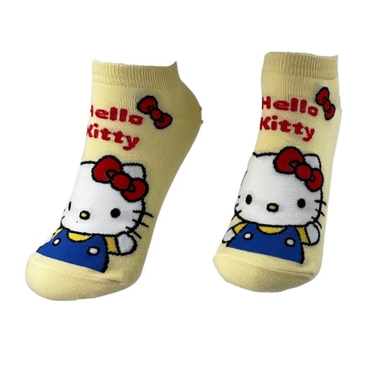 Skarpetki Bawełniane Stopki Żółte Hello Kitty Damskie Anime 36-40 Inna marka