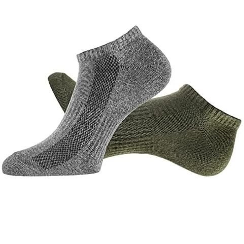 Skarpetki Bawełniane Wygodne Krótkie Unisex Męskie Tastiq Zestaw 6 Grey Olive 39/42 TastiQ