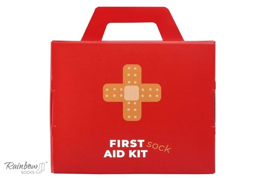 Skarpetki Damskie Męskie Na Prezent Na Urodziny Świąteczne Rainbow Socks First Aid Kit Box Dla Ratowników Medycznych 1 Para 41-46 Rainbow