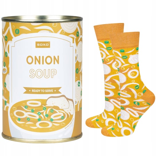 Skarpetki damskie SOXO GOOD STUFF onion soup w puszce - 35–40 SOXO