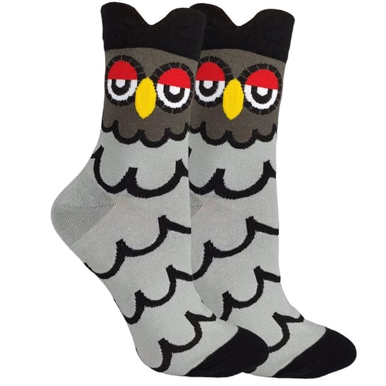 Skarpetki Damskie Z Motywem Sowy Wygodne Bawełniane Owl Czarna Sowa 35-38 Inna marka