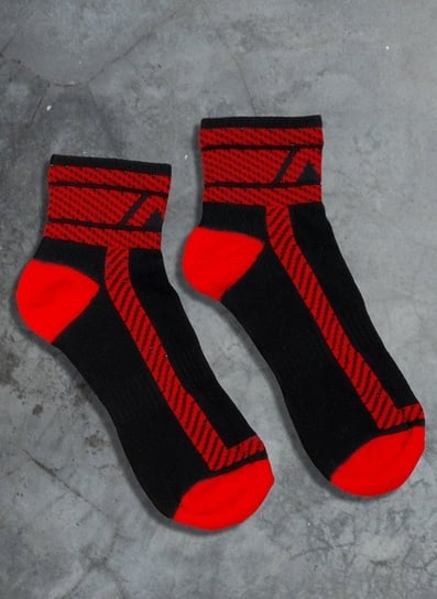 Skarpetki męskie | Fetish Ankle-Sock ADF27 Red | ADDICTED-l-xl ADDICTED