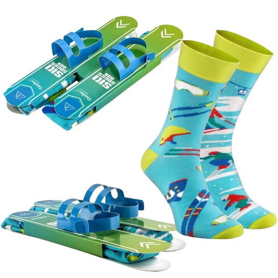 Skarpetki Rainbow Socks Ski Box Narciarskie Dla Miłośników Nart Bawełniane Męskie 41-46 Rainbow