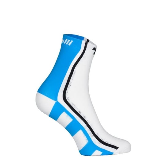Skarpetki rowerowe Rogelli Cycling Socks Q-Skin RCS-04 | WHITE/CYAN/B 44-47 Rogelli