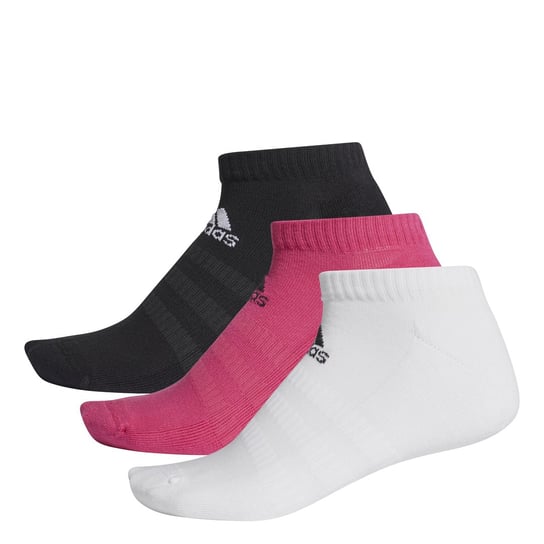 Skarpety adidas Cush Low 3 pack  białe, różowe, czarne DZ9386 Adidas