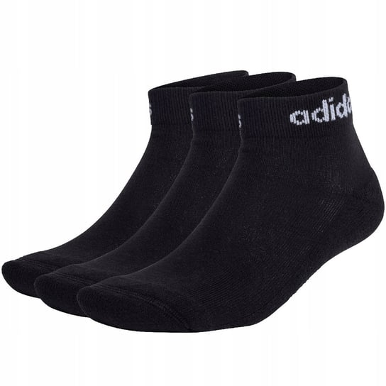 Skarpety adidas Linear Ankle Socks Cushioned Socks 3P czarne IC1303 43-45 Adidas