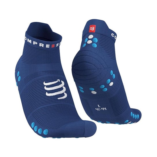 Skarpety Compressport Pro Racing Socks v4.0 Run Low U Niebieskie (XU00047B-533) Compressport