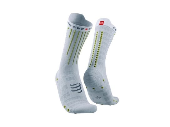 Skarpety Do Biegania Compressport Aero Socks | White/Lime 35-38 Compressport