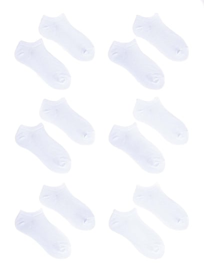Skarpety stopki krótkie białe basic 6PAK 35-38 YoClub