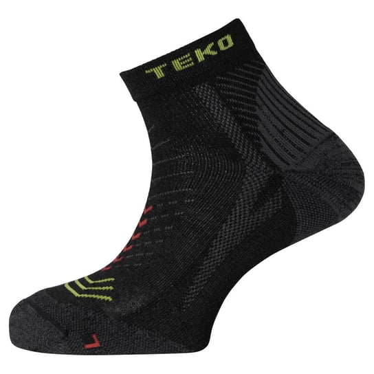 Skarpety z merino Teko ecoRUN Enduro Light Half Cushion 2.0 Black - L (42-45) Teko