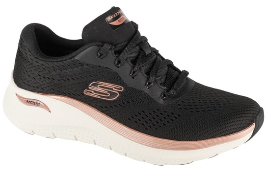 Skechers Arch Fit 2.0 - Glow The Distance 150067-BKRG, Damskie, buty sportowe, Czarne SKECHERS