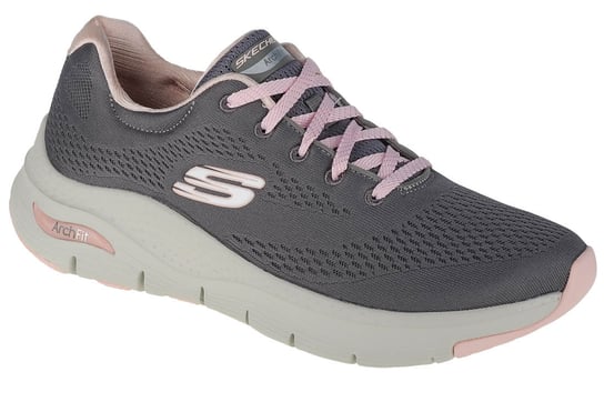 Skechers Arch Fit-Big Appeal 149057-GYPK, Damskie, buty sneakers, Szary SKECHERS