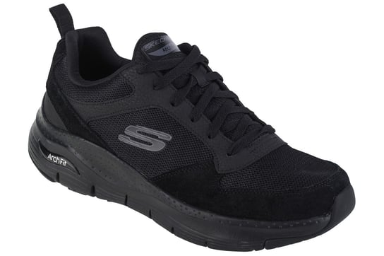 Skechers Arch Fit - Servitica 232101-BBK, Męskie, buty sneakers, Czarne SKECHERS