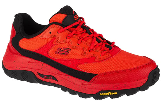 Skechers Arch Fit Skip Tracer - Lytle Creek 237508-RED, Męskie, buty sneakers, Czerwony SKECHERS