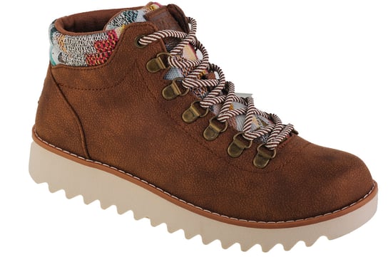 Skechers Bobs Mountain Kiss - Alpha Star 113429-BRN, Damskie, buty zimowe, Brązowy SKECHERS