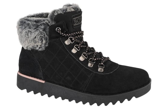 Skechers Bobs Mountain Kiss - Frontier Frenzy 113431-BLK, damskie buty zimowe czarne SKECHERS