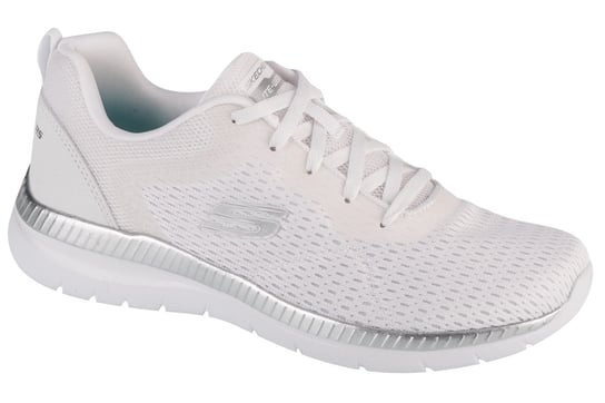 Skechers Bountiful - Quick Path 12607-WSL, Damskie, buty sneakers, Biały SKECHERS