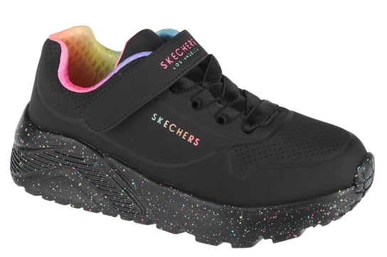 Skechers, Buty dziewczęce, Uno Lite Rainbow Specks 310457L-BKMT, czarne, rozmiar 33 SKECHERS