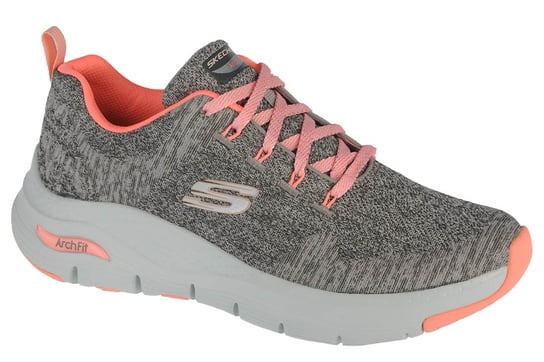 Skechers, Buty sportowe damskie, Arch Fit Comfy Wave 149414-GYPK, szare, rozmiar 39 SKECHERS