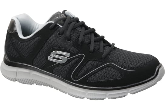 Skechers, Buty sportowe męskie, Satisfaction 58350-BKGY, czarne, rozmiar 46 SKECHERS