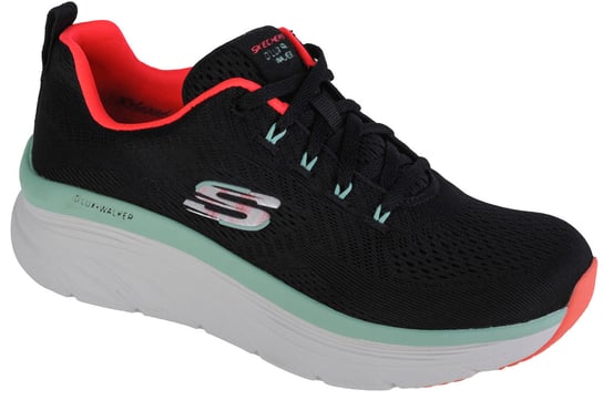 Skechers D'Lux Walker - Fresh Finesse 149368-BKMN, Damskie, buty sneakers, Czarne SKECHERS