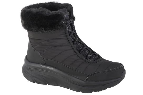 Skechers D'Lux Walker - Winter Solstice 167388-Bbk, Damskie, Buty Zimowe, Czarne SKECHERS