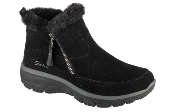 Skechers Easy Going - Cool Zip! 167862-BLK, Damskie, buty zimowe, Czarne SKECHERS