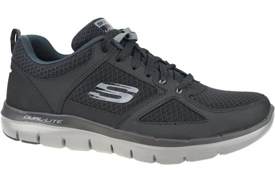 Skechers Flex Advantage 2.0 52189-BKCC, Męskie, buty treningowe, Czarne SKECHERS