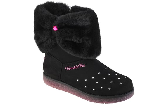 Skechers Glitzy Glam - Cozy Cuddlers 314851L-Blk, Dla Dziewczynki, Buty Zimowe, Czarne SKECHERS