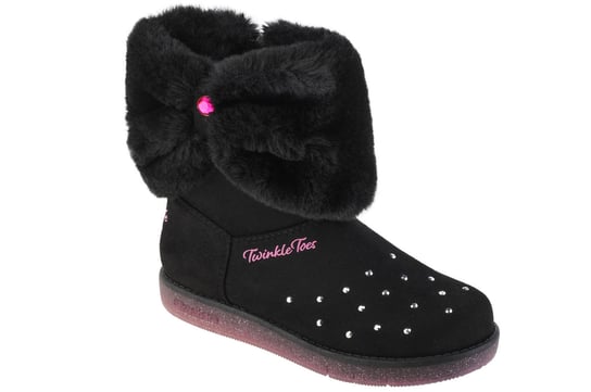 Skechers Glitzy Glam - Cozy Cuddlers 314851L-BLK, dla dziewczynki, buty zimowe, Czarne SKECHERS