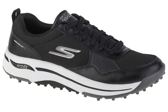 Skechers Go Golf Arch Fit 214018-BKW, Męskie, buty do golfa, Czarne SKECHERS