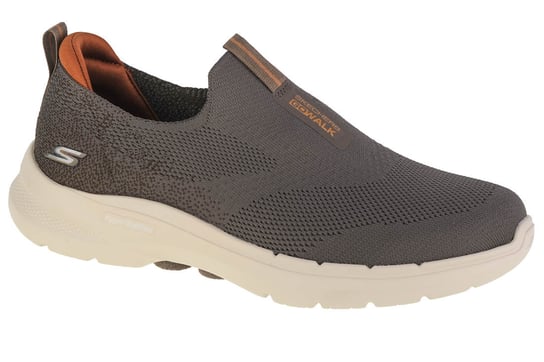 Skechers Go Walk 6 216202-TPE, Męskie, buty sneakers, Brązowy SKECHERS