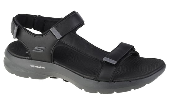 Skechers Go Walk 6 Sandal 229126-BKGY, Męskie, sandały, Czarne SKECHERS