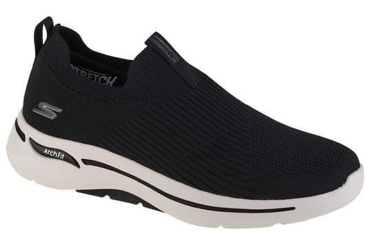 Skechers Go Walk Arch Fit 216118-BKW, Męskie, buty sneakers, Czarne SKECHERS