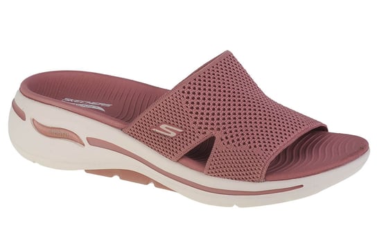 Skechers Go Walk Arch Fit-Worthy 140224-Ros Damskie Klapki Różowe SKECHERS