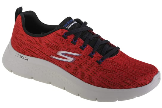 Skechers Go Walk Flex - Quata 216481-Rdbk, Męskie, Buty Sneakers, Czerwony SKECHERS