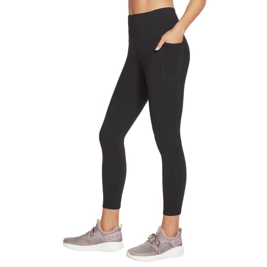 Skechers Go Walk High Waisted 7/8 Legging W03LG31B-BLK damskie legginsy czarne SKECHERS