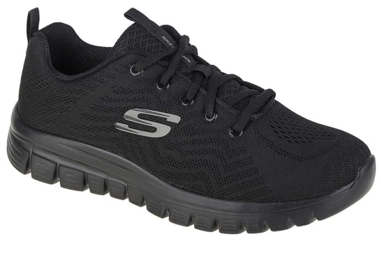 Skechers Graceful-Get Connected 12615W-BBK, Damskie, buty sneakers, Czarne SKECHERS