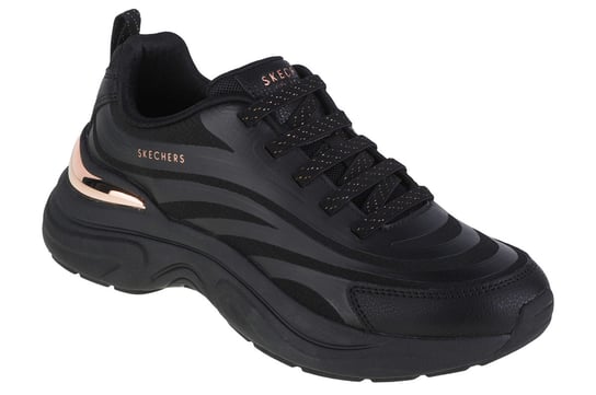 Skechers Hazel - Step N Flow 177575-BBK, Damskie, buty sneakers, Czarne SKECHERS