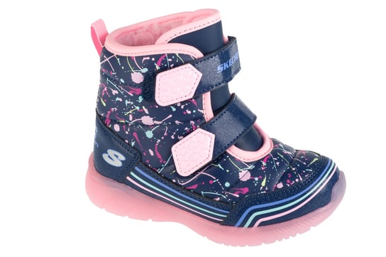 Skechers Illumi-Brights - Power Paint 302653N-NVMT, dla dziewczynki, śniegowce, Granatowy SKECHERS