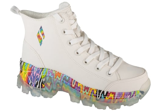 Skechers Jen Stark: Hi-Ryze - See-Thru Drip 177963-WMLT, Damskie, buty sneakers, Biały SKECHERS