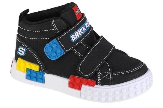 Skechers Kool Bricks-Lil Constructor 402224N-BKMT chłopięce sneakersy, czarne, rozmiar 21 SKECHERS