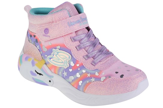 Skechers Lighted Unicorn Dreams Magical Dreamer 302332L-LPMT, dla dziewczynki, buty sneakers, Różowy SKECHERS