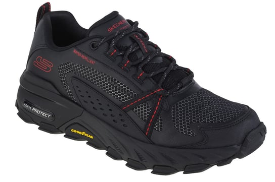 Skechers Max Protect 237303-BKRD, Męskie, buty trekkingowe, Czarne SKECHERS